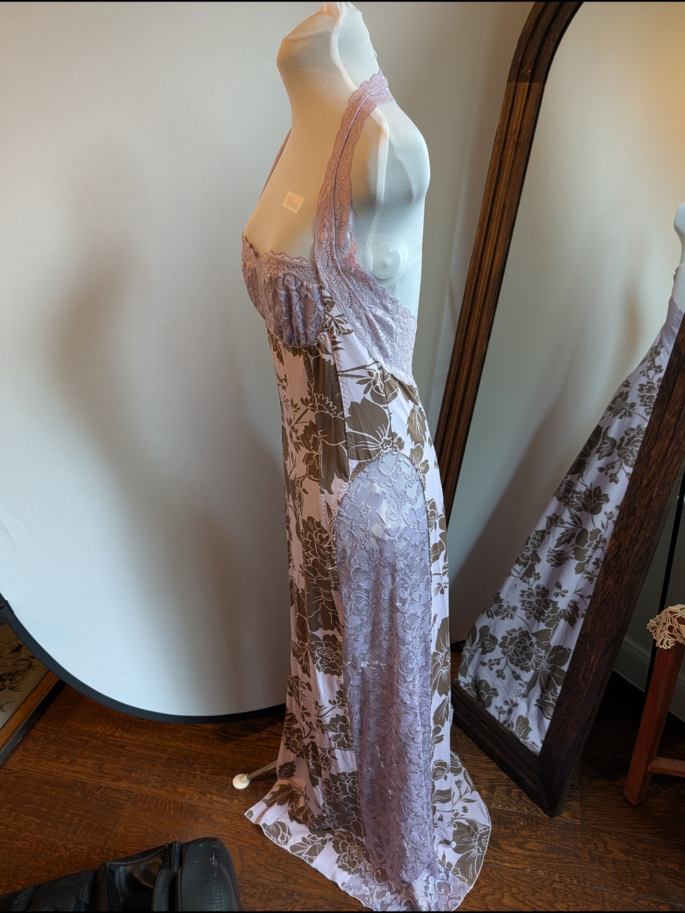 Free People Intimately Lavender Lace Floral Slip Dress - Picture 3 of 12